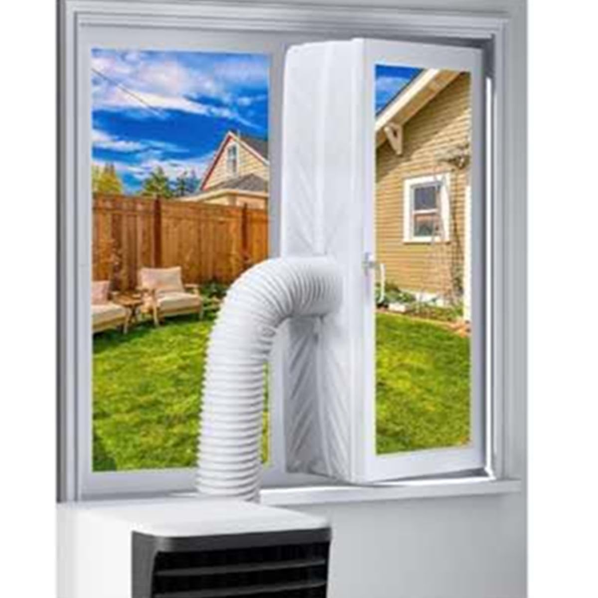 Kit de Sellado para Ventana de Aire Acondicionado Portátil, Aislamiento Térmico, Impermeable, Fácil Instalación (400cm)
