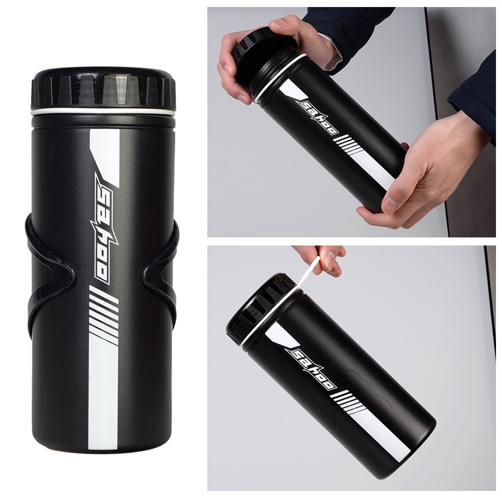 Lixada 14 in 1 Kit di Strumenti di Riparazione Bici con Mini Pompa Bottiglia per Attrezzi da Bici da 750 ml Set Bicicletta Mend Multi Funzione