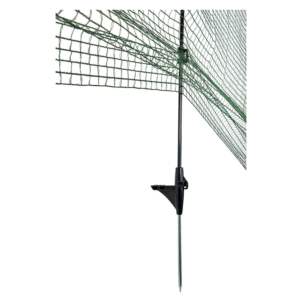 horizont Flex cercado perimetral móvil Especial con 15 Postes Separados de Fibra de Vidrio, 25 m de Largo y 90 cm de Alto, Red de jardín, Valla para Perros y Camping