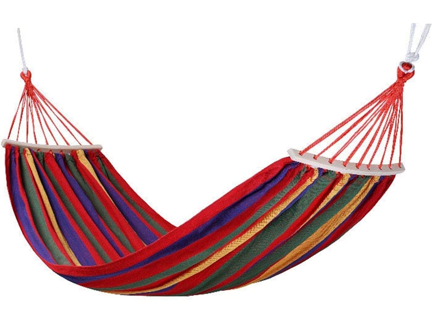 Hammock Swing Outdoor Bed Outdoor Camping Travel Hammock Thick Canvas Adult Anti-Rollover Swing For Indoor Gardens Easy Setup(D,190 * 100cm)