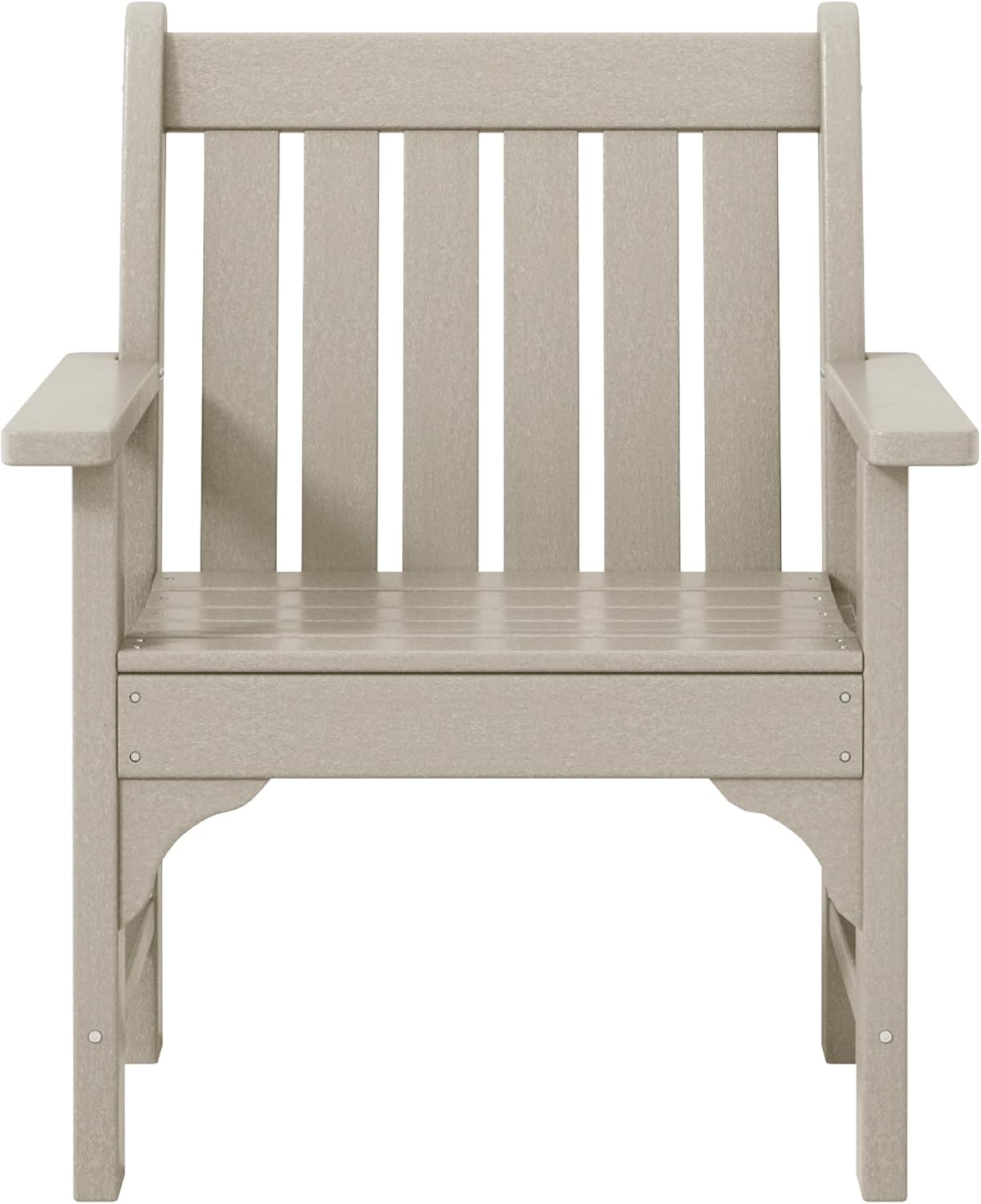 WestinTrends Malibu Outdoor Patio HDPE Adirondack Dining Arm Chair, Sand