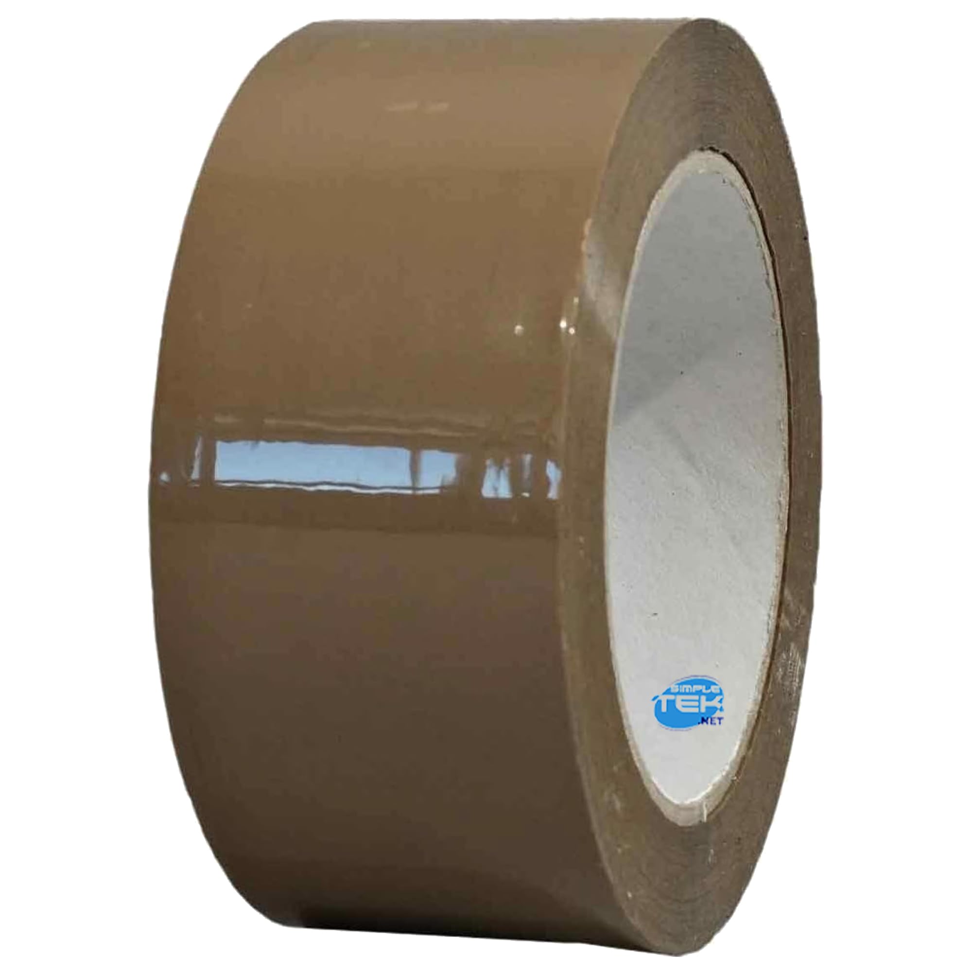 SIMPLETEK - 36 X Rotolo Nastro Adesivo Silent Silenzioso Marrone Avana Imballo Pacchi Trasloco No-Rumore 132 metri x 50 mm (36 pezzi)