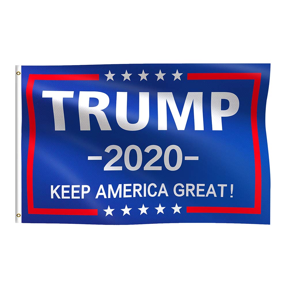 Trump 2020 Flag, Donald Trump Flags for 2020 President-Keep America Great, 3’x5’ with Grommets (Keep America Great Flag)