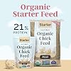 Mile Four Organic Chicken Feed (23 lbs) Starter Chick Mash, Non-GMO, USA Grown, 21% Protein, Corn-Free, Soy-Free, Non-Medicated Chick Feed