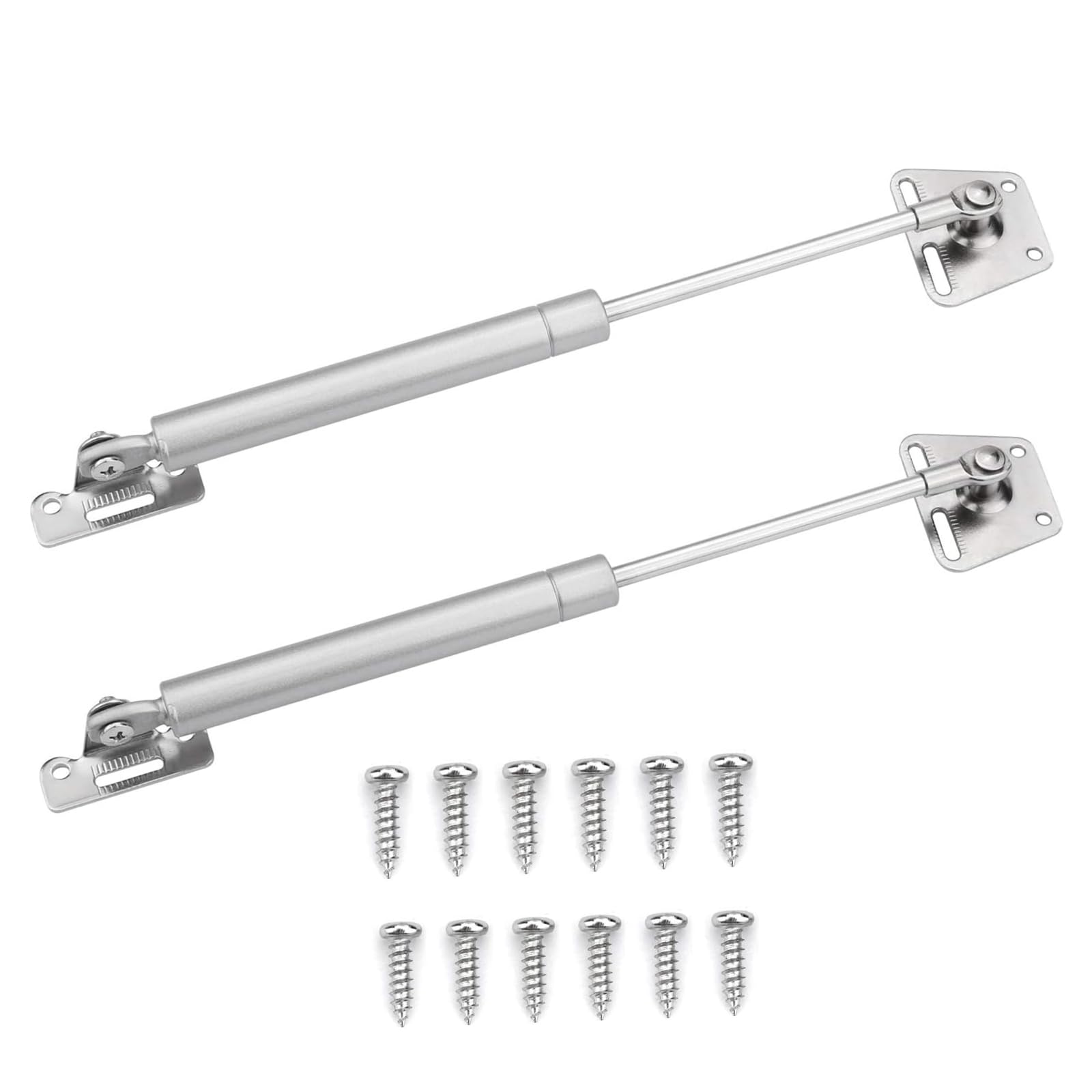 Lot de 2 vérins à gaz - Amortisseur pneumatique - 40 N/8,82 Ib/4 kg - Support de couvercle - Ressort à gaz hydraulique - Pour meubles