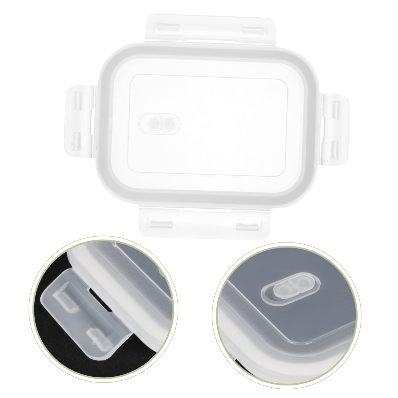 OFFSCH Rectangle Lunch Box Sealing Cover Food Storage Lid Accessory for Kitchen Use Safely Seals Food Prevents Spills and Dust for Meal Prep and Housewarming