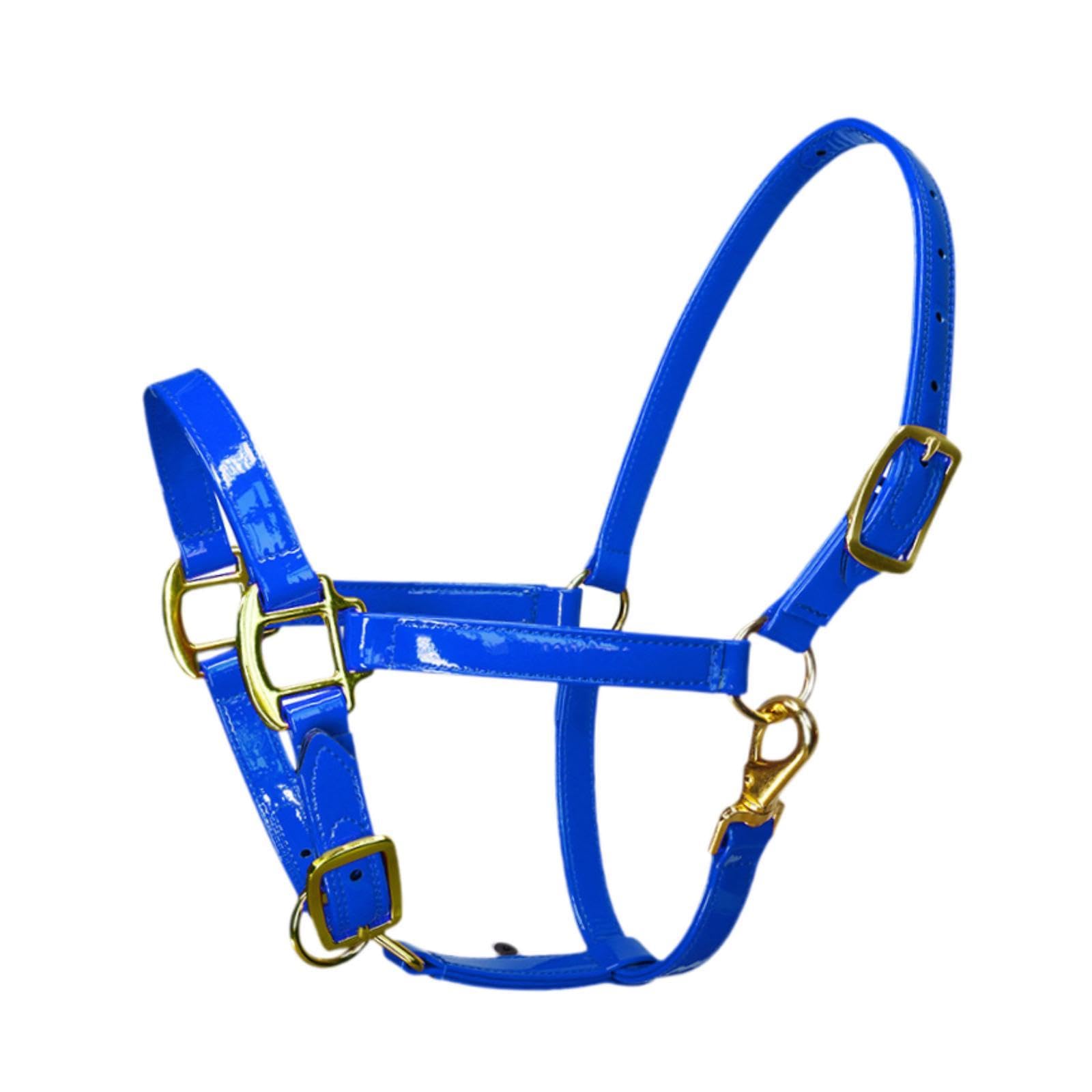 perfk Cabezada Ligera Entrenamiento para Caballos con Cierre mentón y Garganta, Fabricada en Microfibra y Cuero, Ideal para Granjas, praderas y