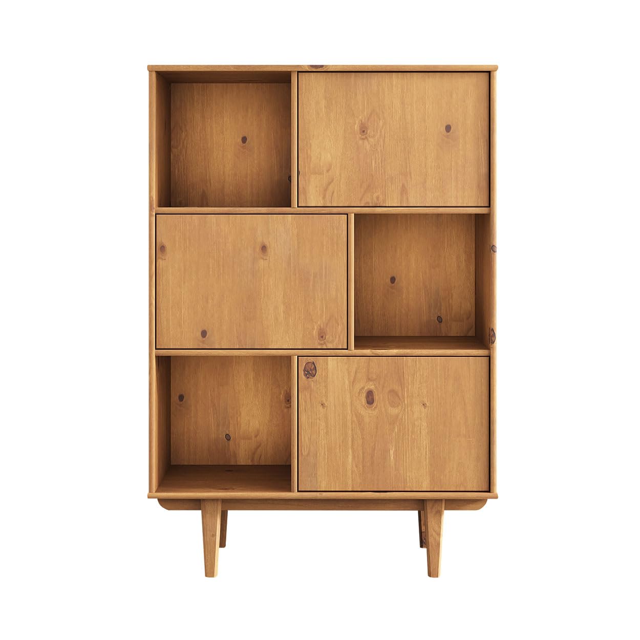IDIMEX Highboard Simona mit 3 Türen, Eiche Farben – Wohnzimmer Kommode mit Regal und Türen für geschlossenen Stauraum Vintage Highboard Wohnzimmerschrank Modern Retro Schrank Design