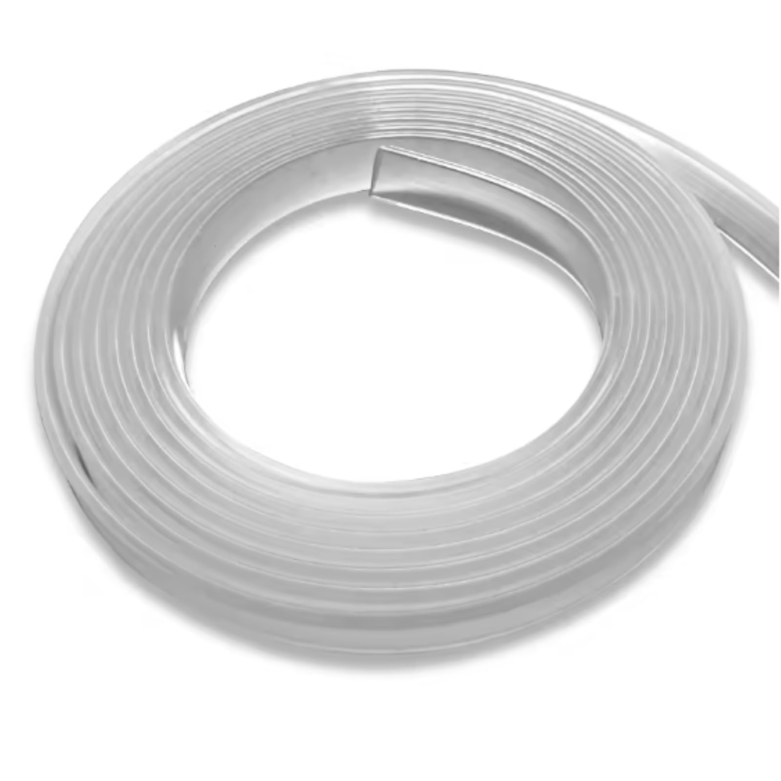 Burlete Ventana Agua,Burlete Persiana Strip de goma silicona sólida personalizada Barra plana Caja luz sello alta temperatura resistencia al calor transparente(3.0M_3.0MM_20MM)