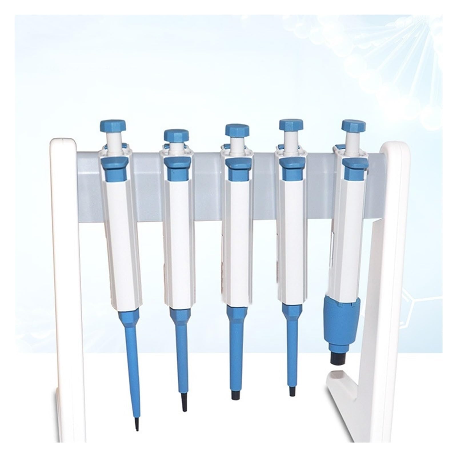 Micropipette, Set di pipette monocanale regolabili da 0,5 a 10 ul - Kit di pipettaggio da laboratorio professionale da 1 a 10 ml, preciso e regolabile(0.1-2.5ul)
