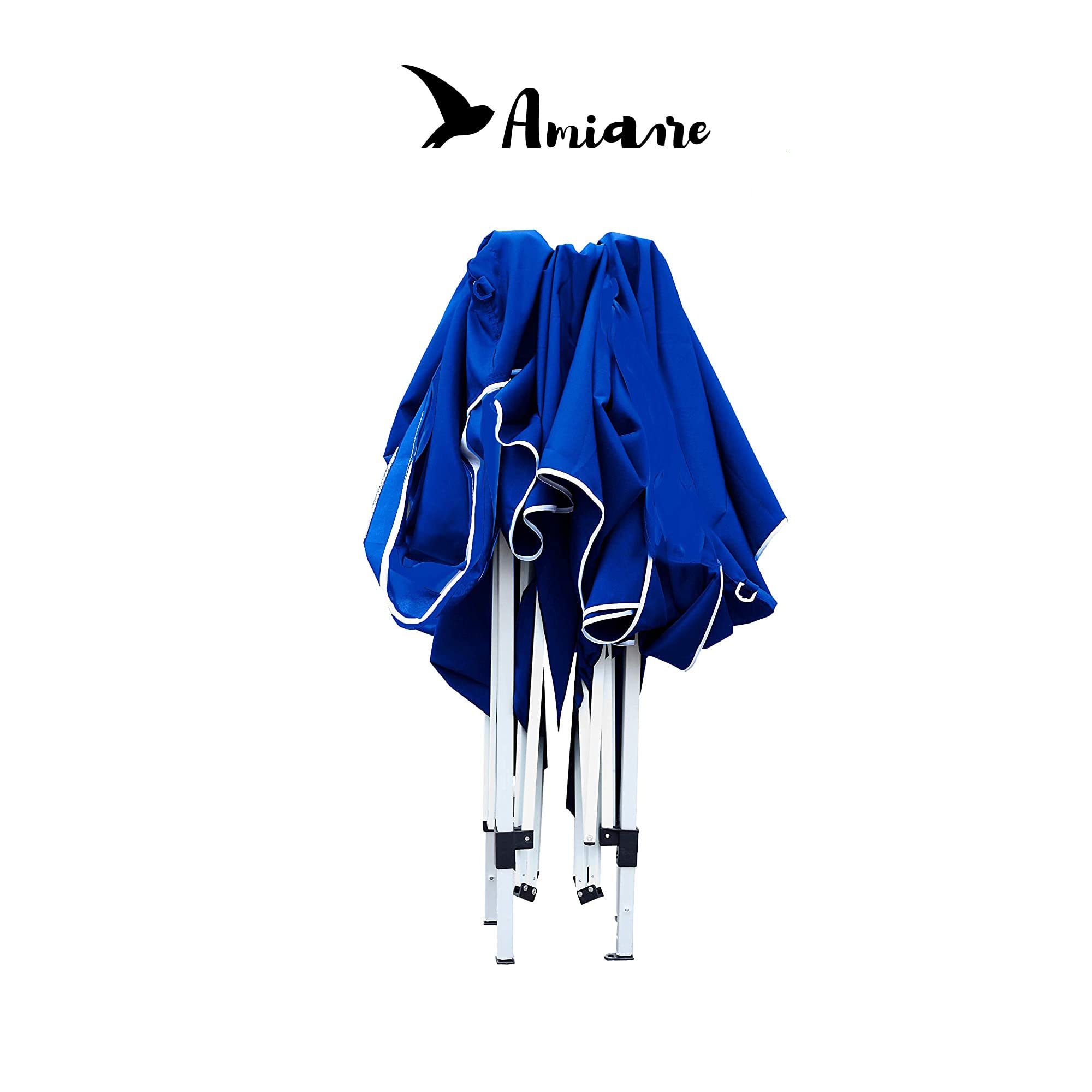 Carpa Plegable 3x3 m Impermeable – Cenador Gazebo Pop Up para Jardín, Terraza, Playa, Camping y Eventos | Estructura de Acero, Montaje Rápido, 8 Piquetas, 4 Cortavientos y Bolsa