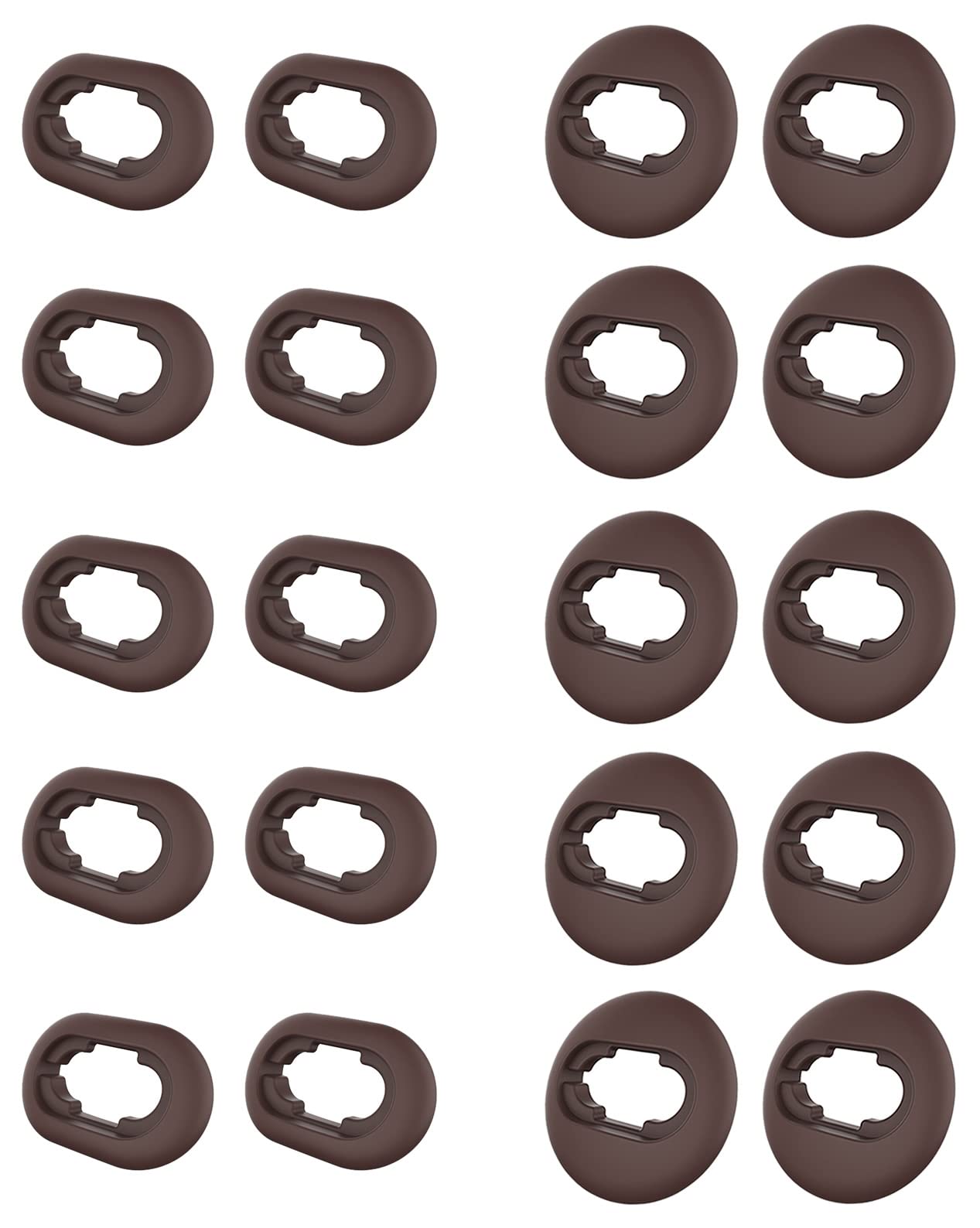 A-Focus 10 Pairs S/L Galaxy Buds Live Ear Tips Adapter Set Replacement Wing Earbuds Cushion Ear Gel Cover Skin Accessories Compatible with Samsung