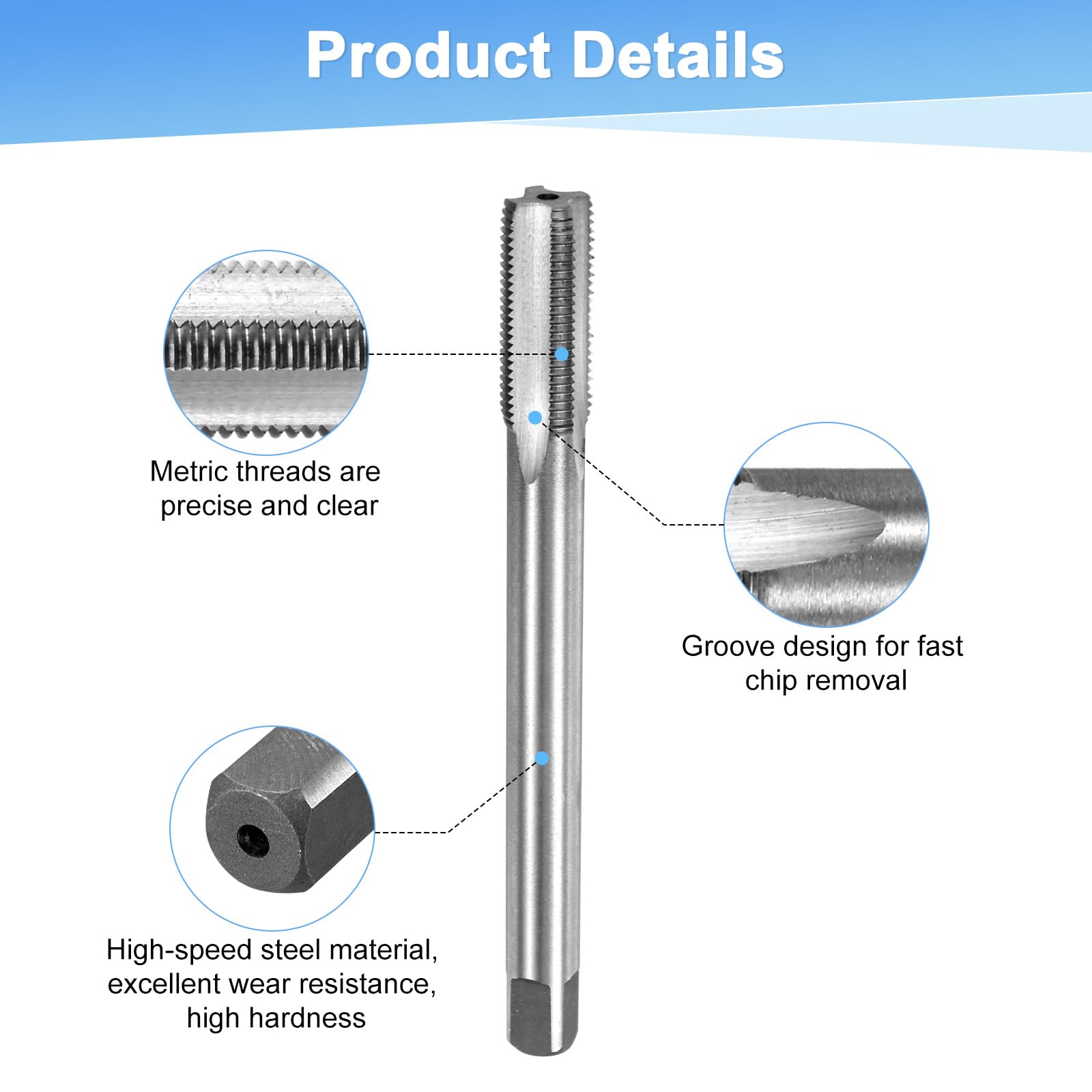 M METERXITY M13x1.25mm Metric Thread Tap - Image 2