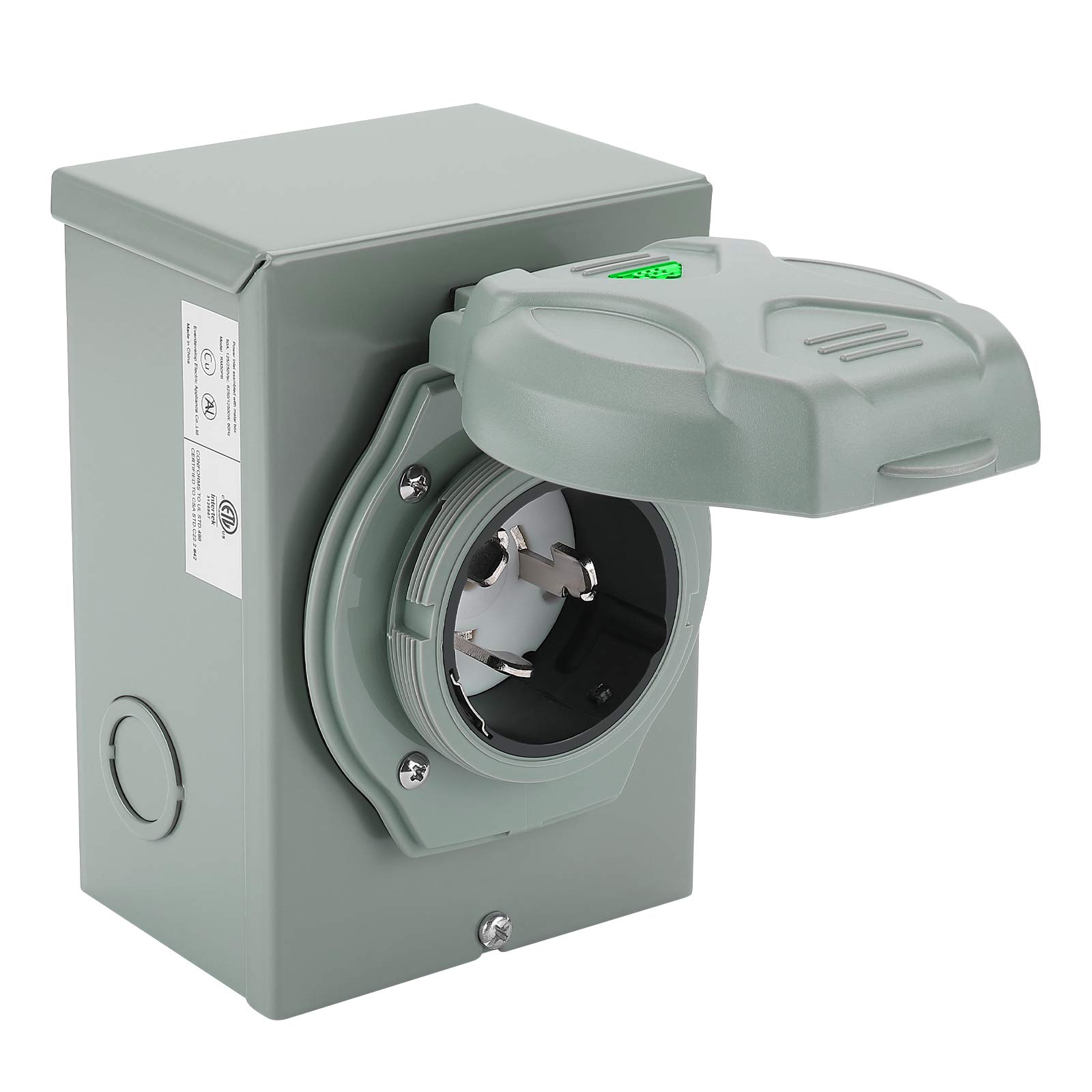 Buy BougeRV 50 Amp Generator Power Inlet Box, NEMA 3R Power Inlet Box