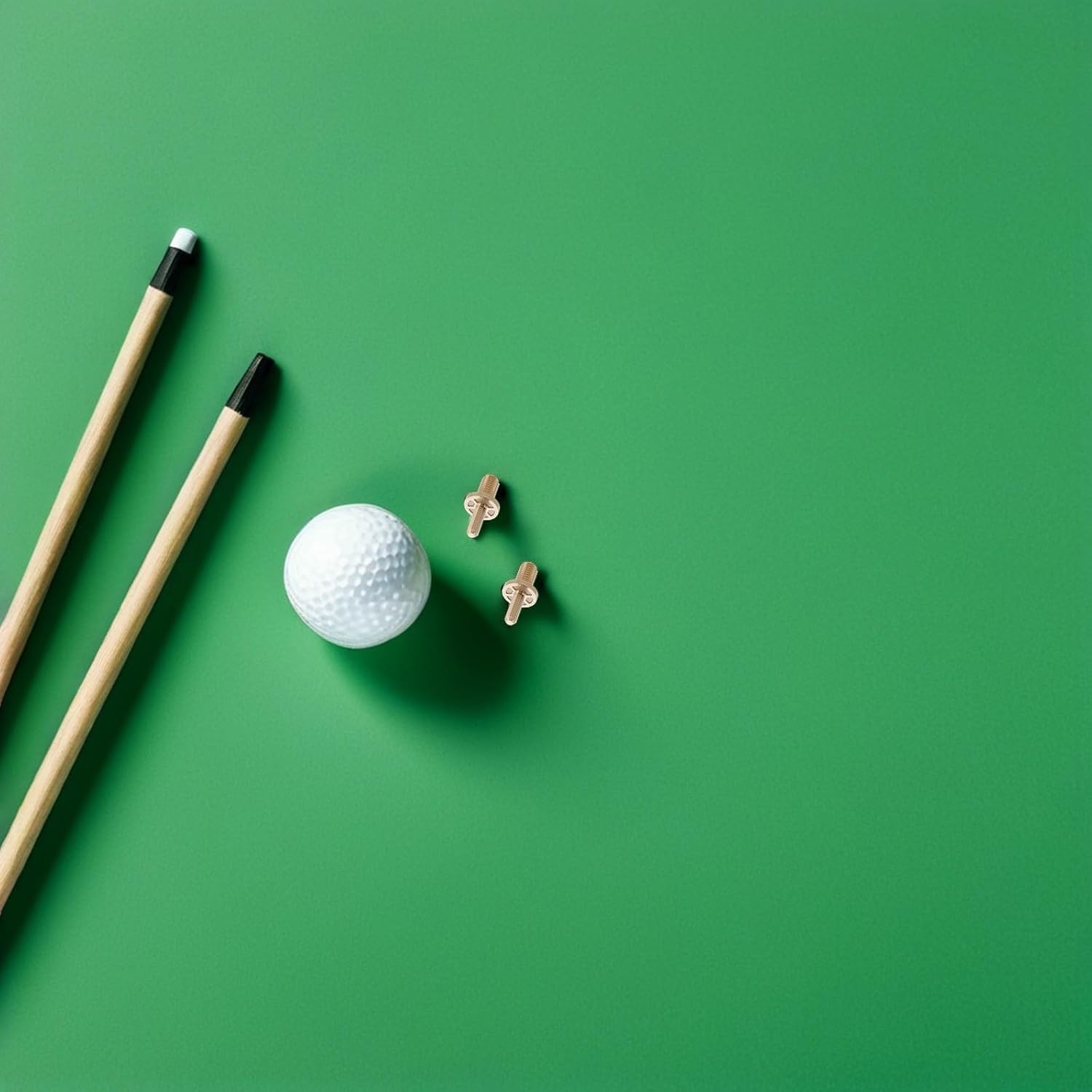 6pcs Brass Pool Cue Extender with Precision Engineering and Exceptional Strength 30g Cue Extension Hardware and Pool Table Use