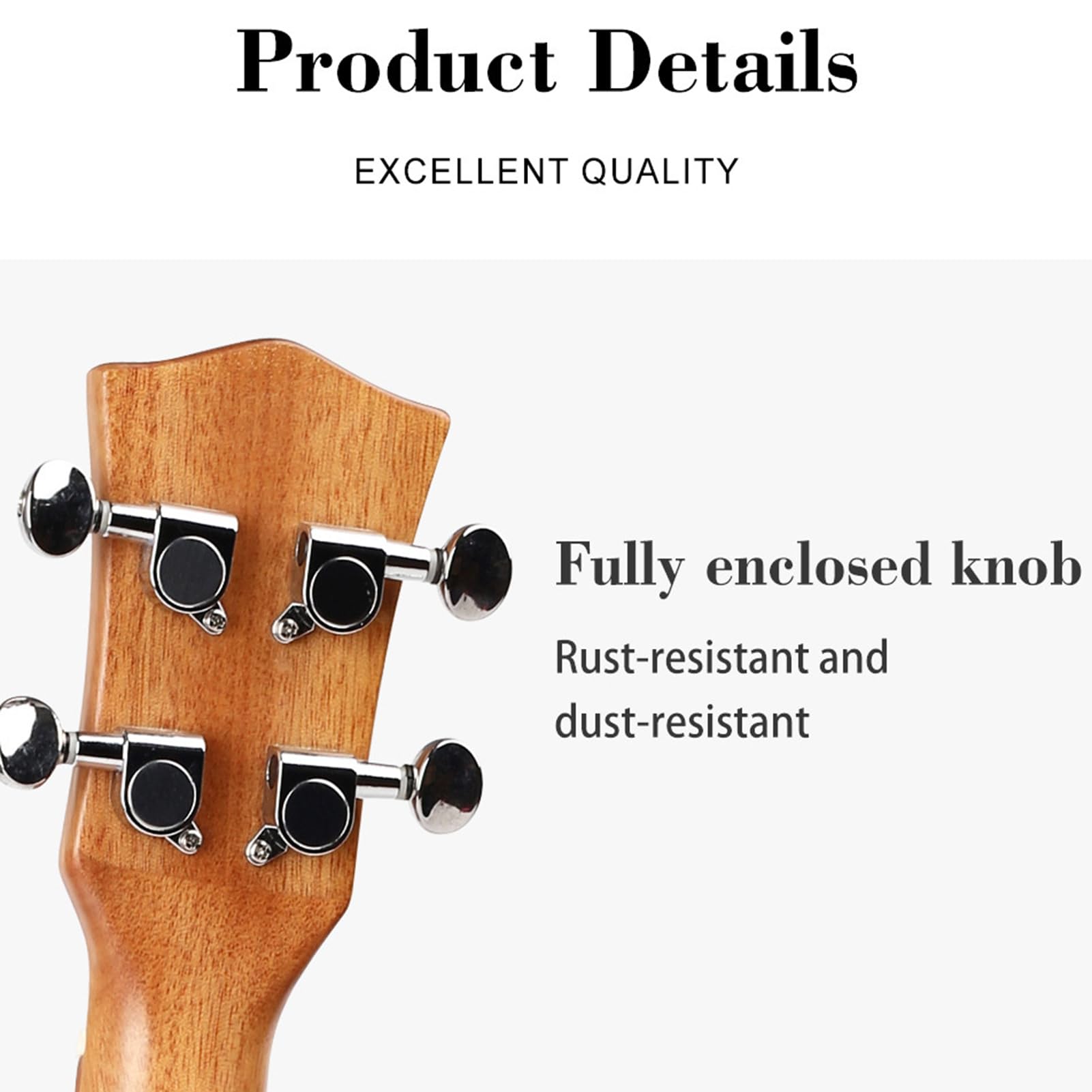 Fafeicy Ukulélé électrique en Bois Rechargeable Bluetooth pour Adulte, 23 Pouces, pour la Pratique, Cadeau de Performance