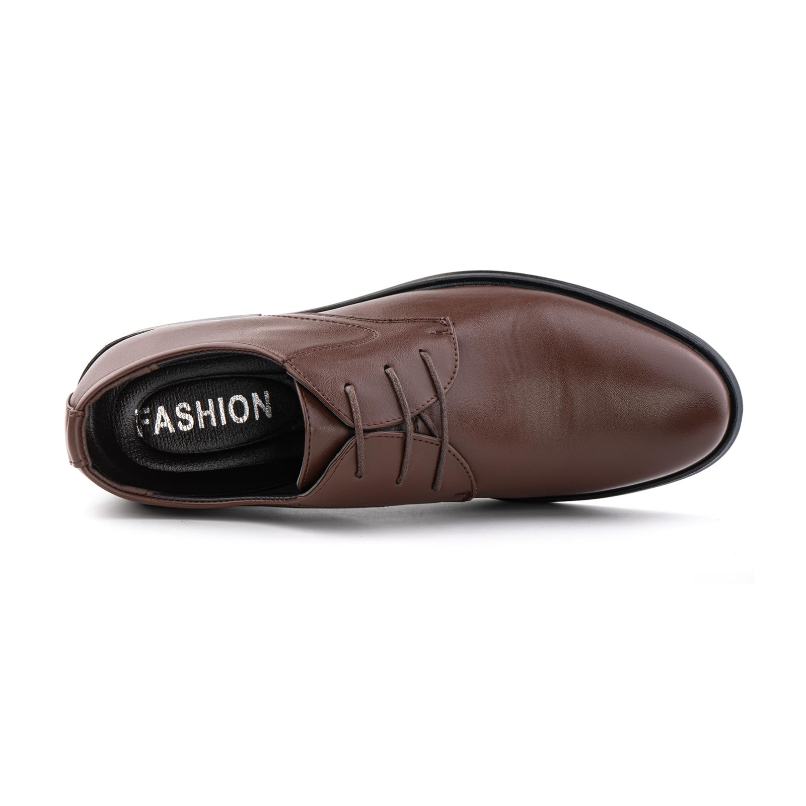 Derby Buty Oxford Męskie sznurowane buty sukienka buty z niskim obcasem buty lakierowana skóra robocza formalna panna młoda czarne brązowe EU 37-48, G Xz702 brązowy, 47 EU