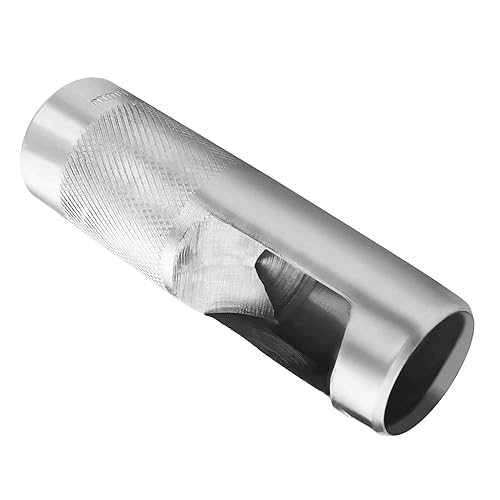 Miniatura 9 de Herramienta de perforación de cuero para manualidades, perforadora de cuero hueca redonda de acero al carbono, 0.709 in para junta, cinturón de