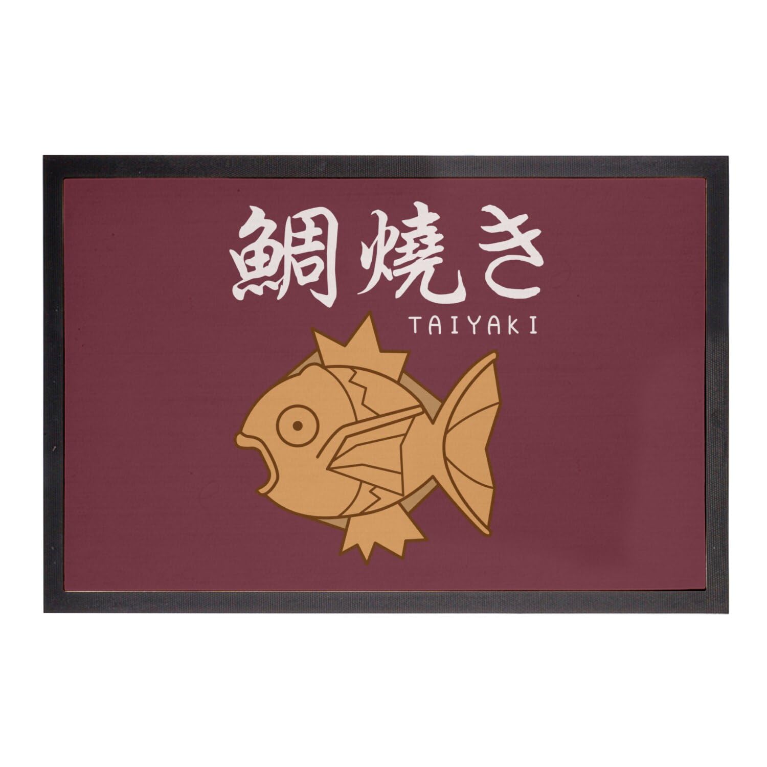 Paillasson Taiyaki Glace tapis entrée rouge original Japon Asie
