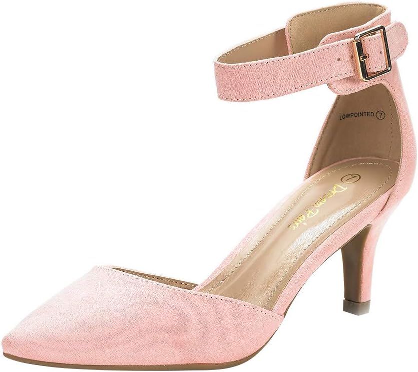 DREAM PAIRS kitten heel pumps for women