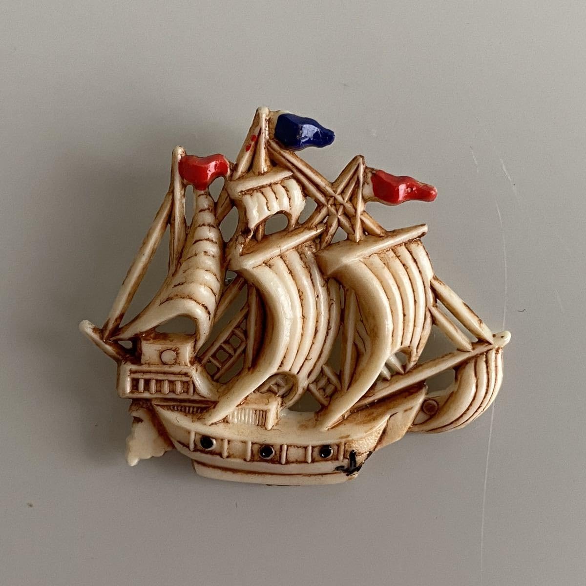 Amazon.co.jp: ヴィンテージ ブローチ vintage ドイツ 船 brooch 