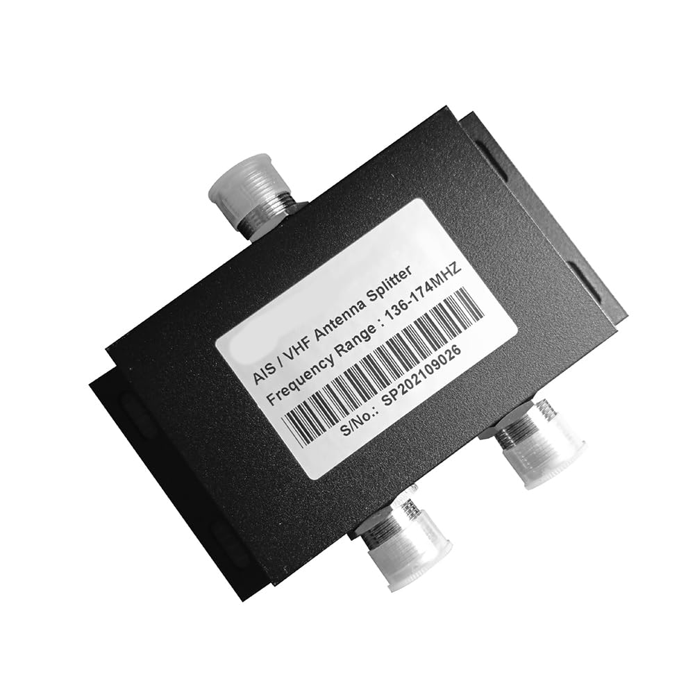MA-Splitter - Divisor VHF de dos vías, divisor de potencia de antena VHF de 136-174 MHz, divisor de potencia, conectores hembra UFL B