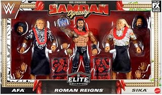 WWE Generations, Elite Collection, Samoan Dynasty, Includes AFA, Roman Reigns, and Sika W/Life Like Details
