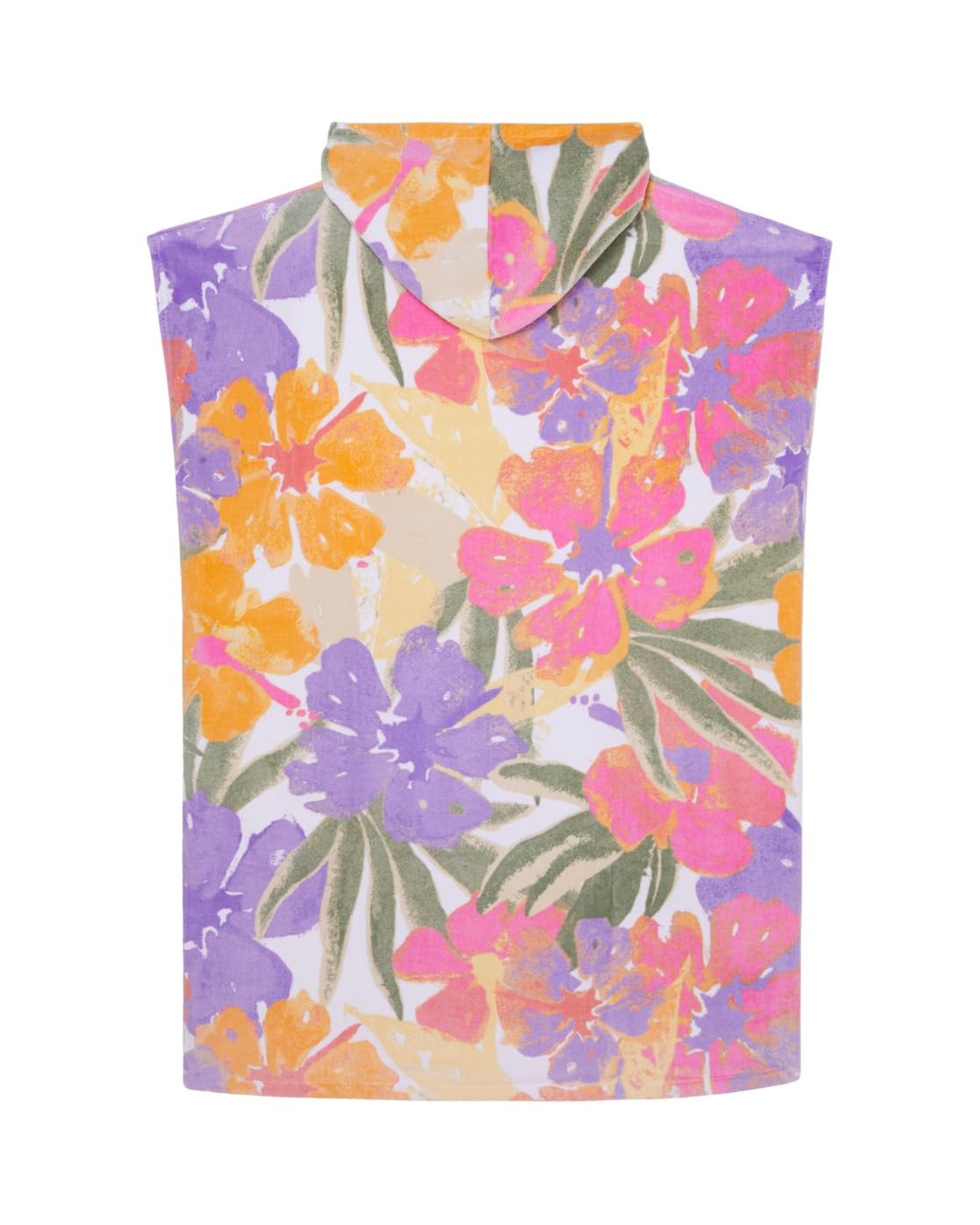 Roxy Poncho Towel Stay Magical Printed para Mujer, Color Blanco