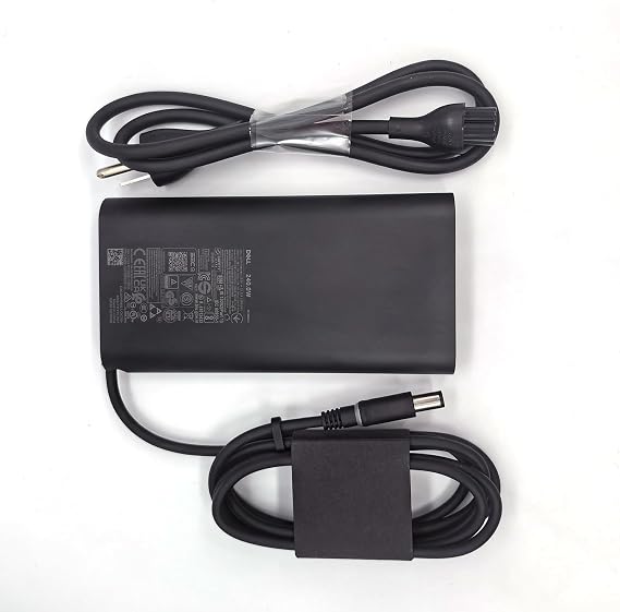 Dell Laptop Charger 240W Watt Barrel 7.4mm tip GAN AC Power Adapter,Alienware M15 R7 X16 X17 R2 X15 R2 M17 R5 Charger, Black, LA240PM200