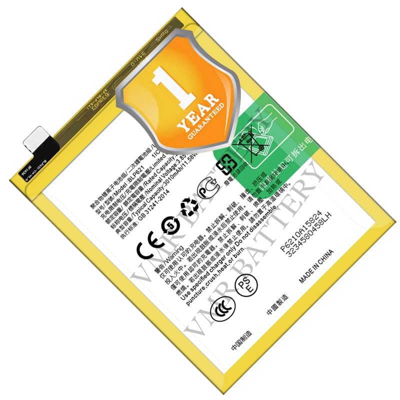 Image of Original BLP621 Battery Compatible for Oppo R9s (CPH1607, R9sk, R9sm) - (3010mAh) - 1 Year Warranty K7