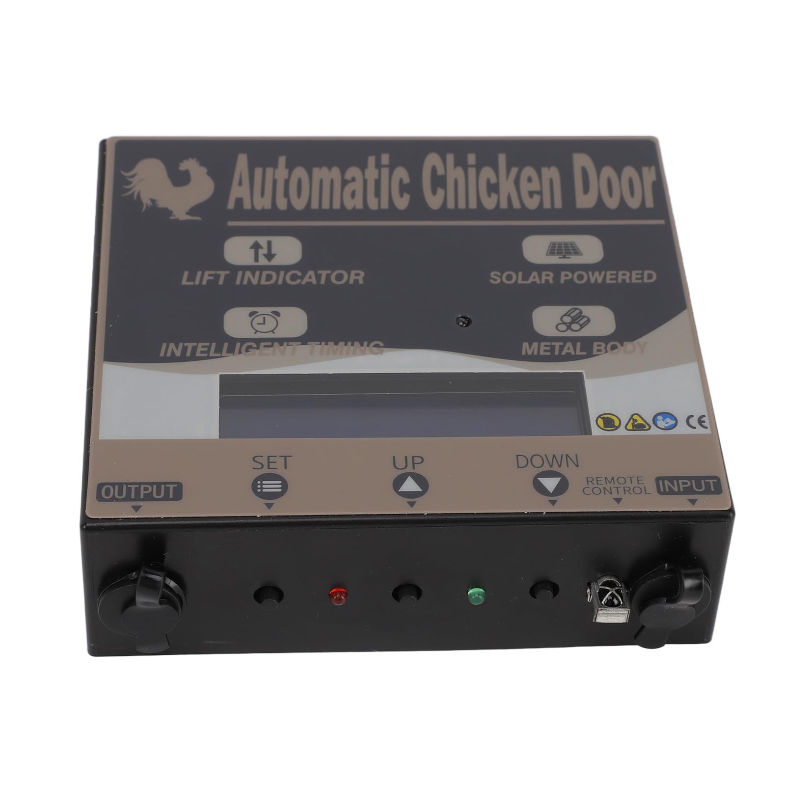 Porta Automatica per Pollaio, Apriporta per Polli Ad Energia Solare con Timer e Telecomando, Facile da Installare e Programmare per Proprietari di Pollame