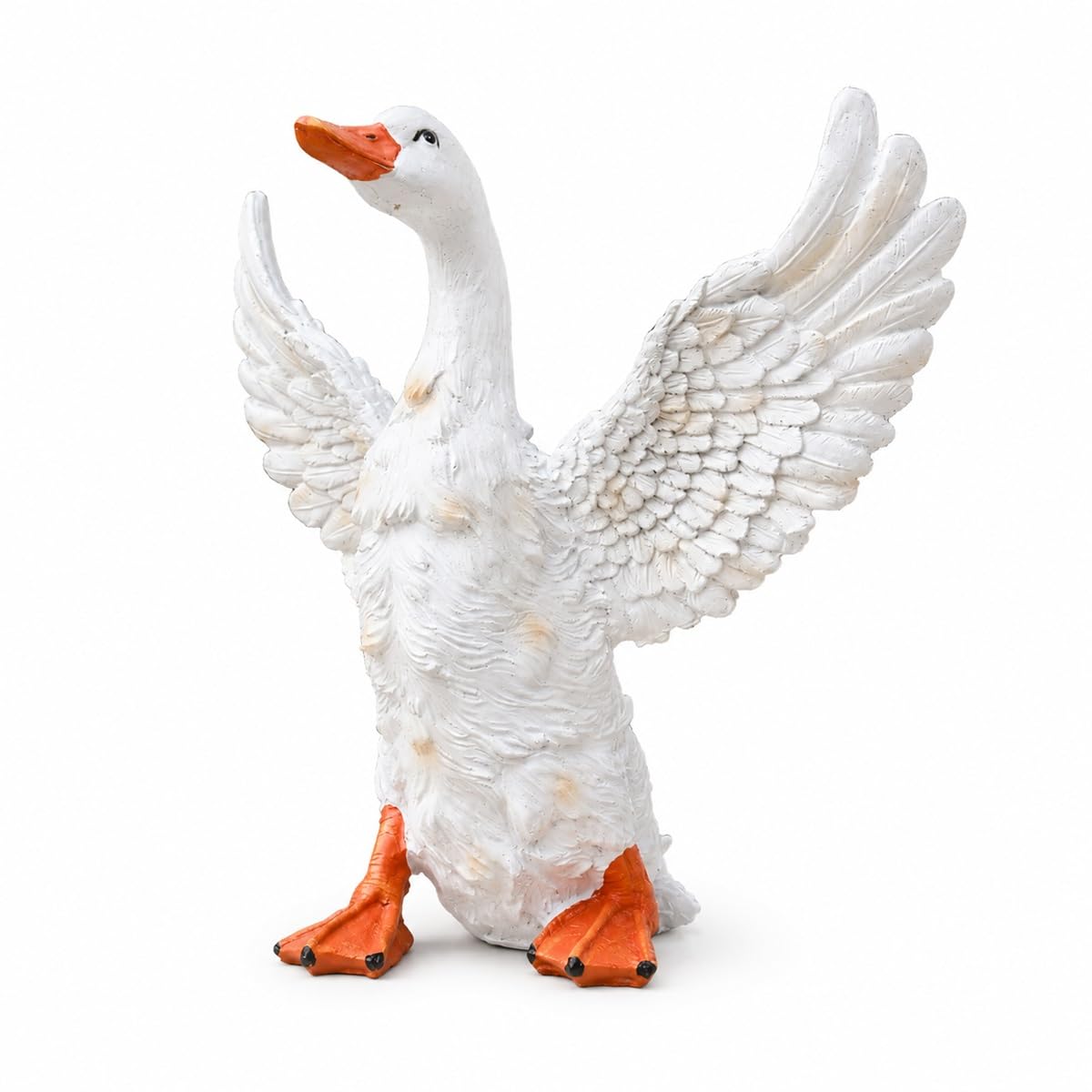 QCMVLGR Outdoor Garden Duck Figurine – Lifelike Resin Statue for Yard, Patio, Poolside, Parks, Schools, Commercial Landscaping(A)