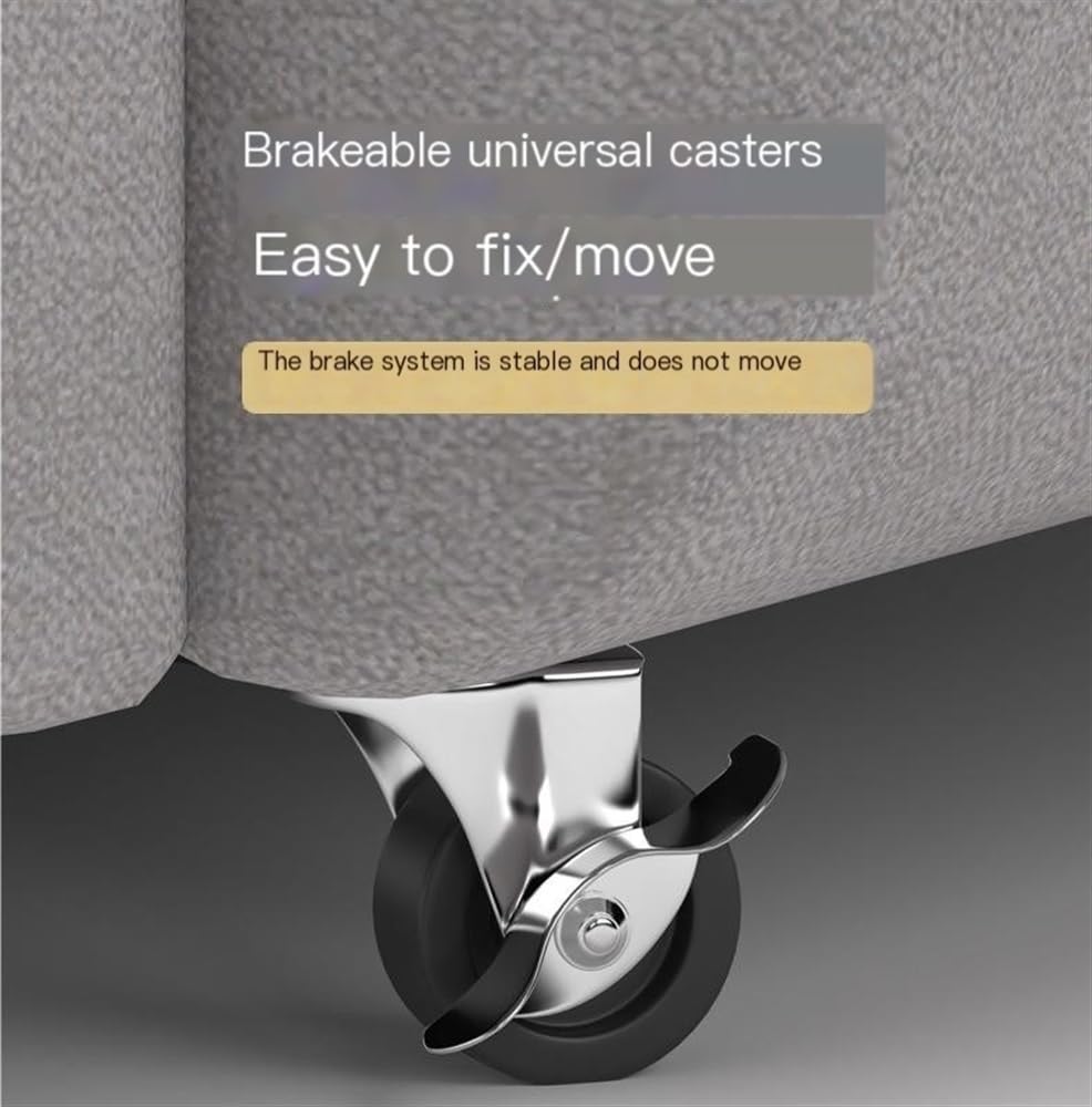 Pouf cubo trasformabile 5 in 1 con ruote girevoli in velluto per soggiorno, camera da letto, ufficio, sgabello versatile, dimensioni 35 cm, mobili eleganti e funzionali