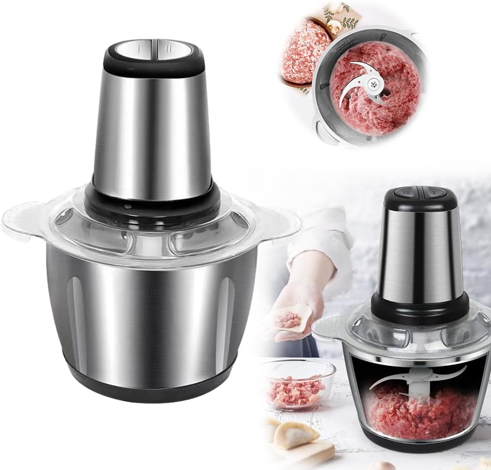 HCPBRS Multifunctional Stainless Steel Meat Grinder assembled with components