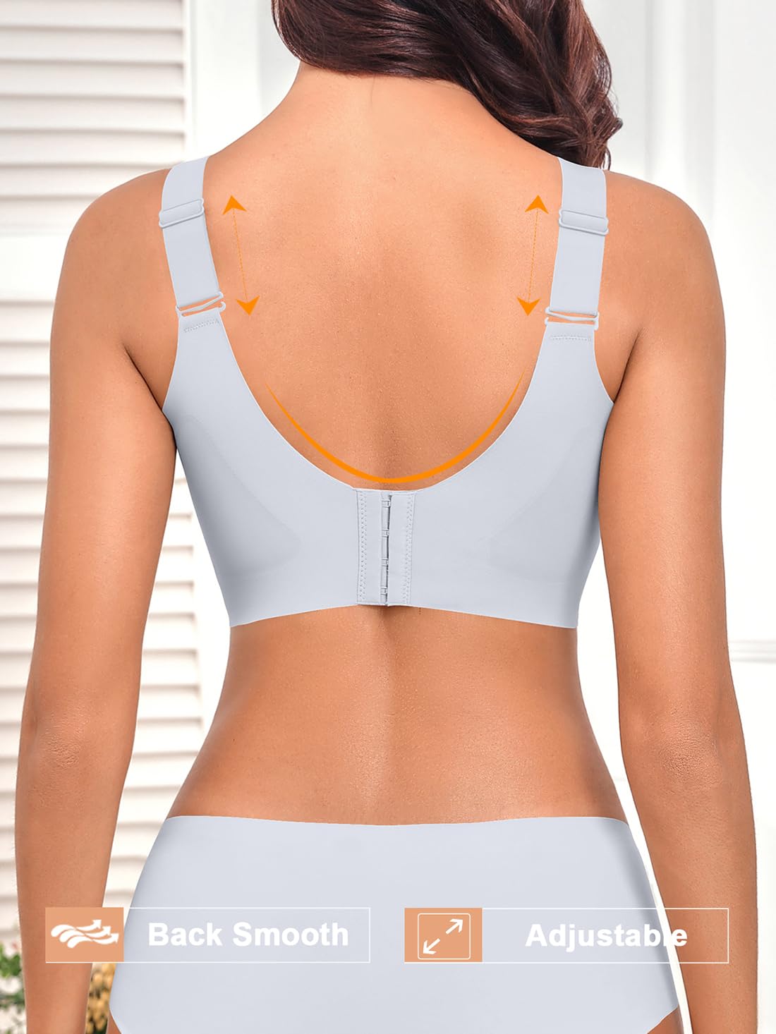 Reggiseno da donna 2025 senza cuciture, senza ferretto, di supporto, push-up, comodo, morbido, senza ferretto, copertura completa (M-4XL)