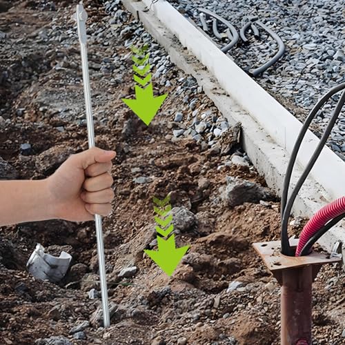 Poste de conexión a tierra para cercas eléctricas y uso doméstico en jardines 4