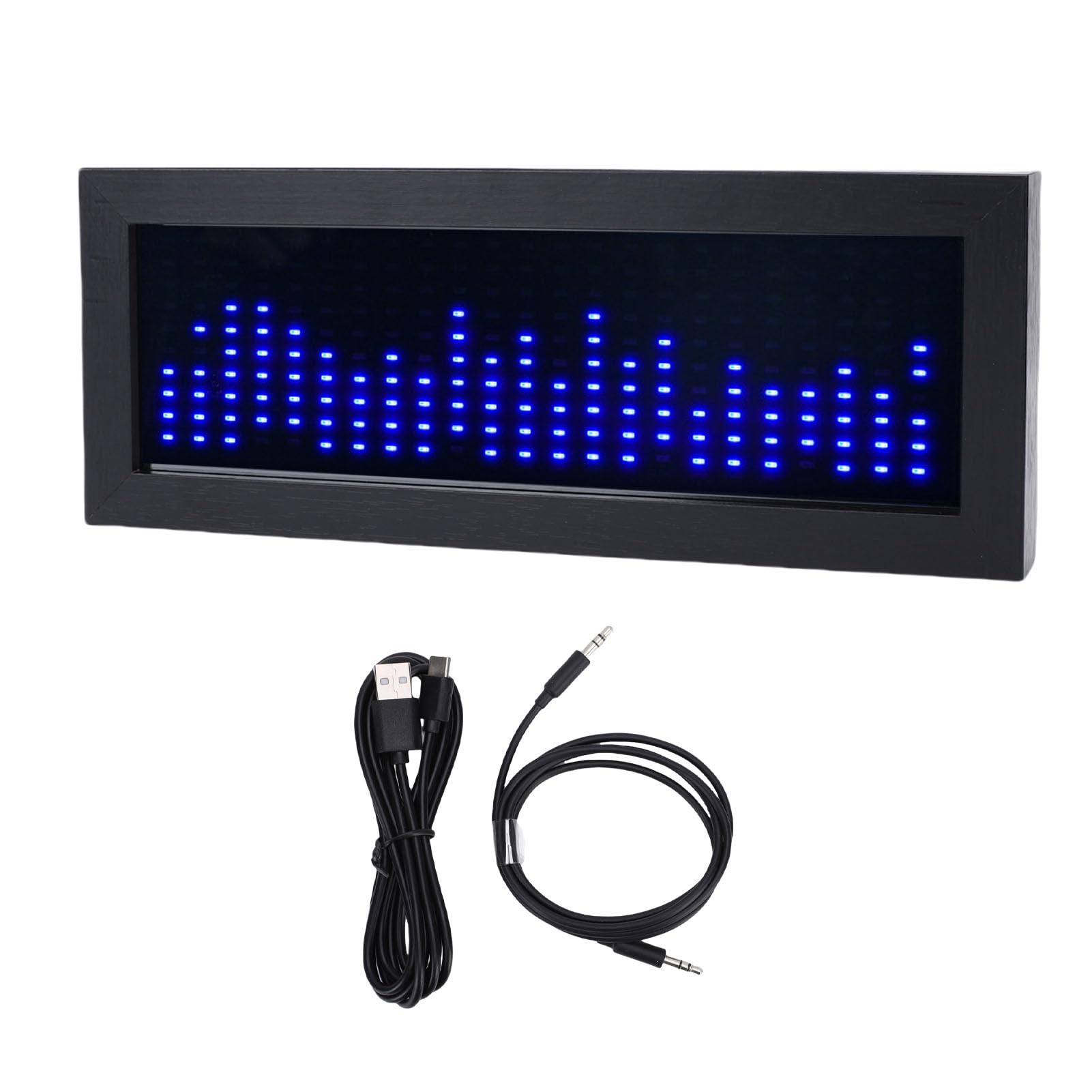 Spettro Musicale Ritmo Luce Controllo Dinamico del Suono per Musicisti Audiofili Ingresso Cablato Regolabile 11,9x1,4x4,6 Pollici (Blu)