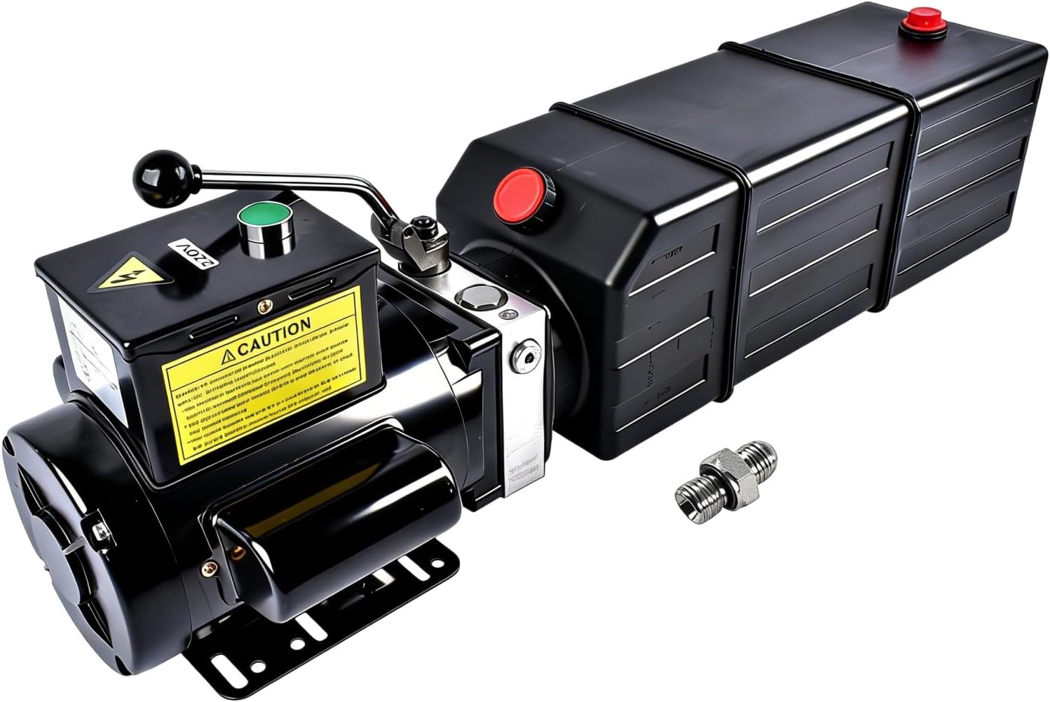 3.7 Gallon Hydraulic Pump, 220V 3HP 2950 PSI Single-Acting Hydraulic Power Unit for 2 & 4 Post Car Lift Dump Trailer Car Lifting Mixizap