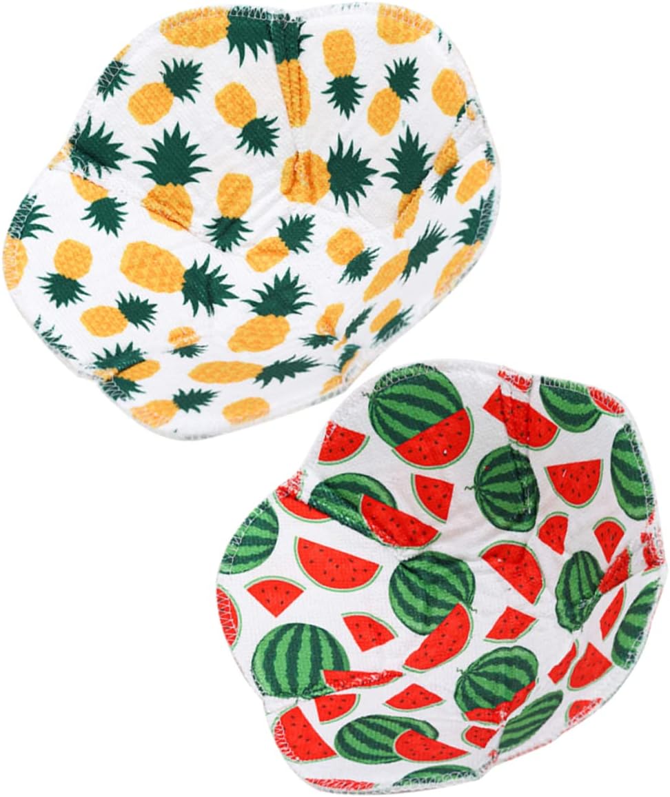 10pcs Microwave Bowl Holder Insulated Bowl Covers for Kitchen Use Non- Design Chic Patterns Pineapple Watermelon