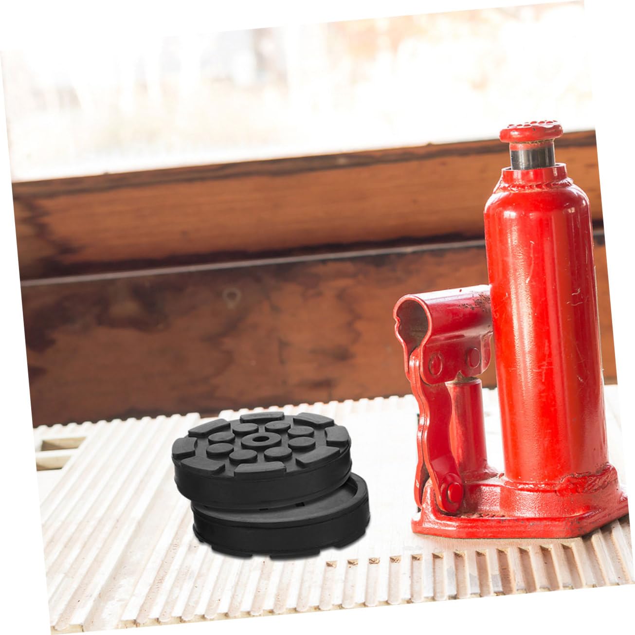 Sosoport Patins Octogonaux Stabilité Améliorée 6pcs en Caoutchouc Antidérapants pour Cric de Voiture pour Adaptés aux Machines de Levage Automobiles
