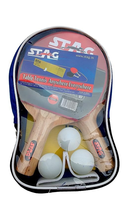 Stag Iconic 1Star(Anywhere-Everywhere) Table Tennis (T.T) Multiset - Table Tennis Rackets and T.T Balls Included| All-in-One Ping Pong Paddle Playset (B0CHW57V3N) Amazon Price History, Amazon Price Tracker