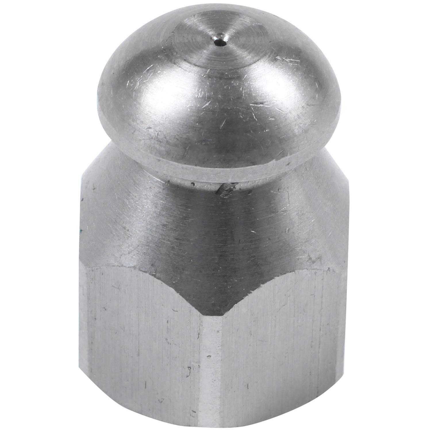 Ctrlzs Pipe Jetter Pressure Washer Drain Sewer Cleaning Pipe Jetter Rotary Nozzle 5 Jet (1/4 Inch)