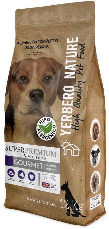 YERBERO Nature Gourmet salmón/boniato Comida Hipoalergénica para Perros 12kg