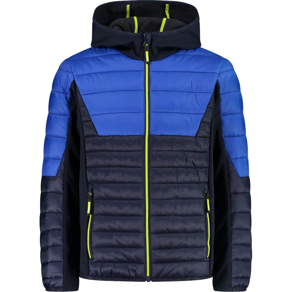 CMP - Kid Jacket Hybrid Fix Hood, Royal, 152