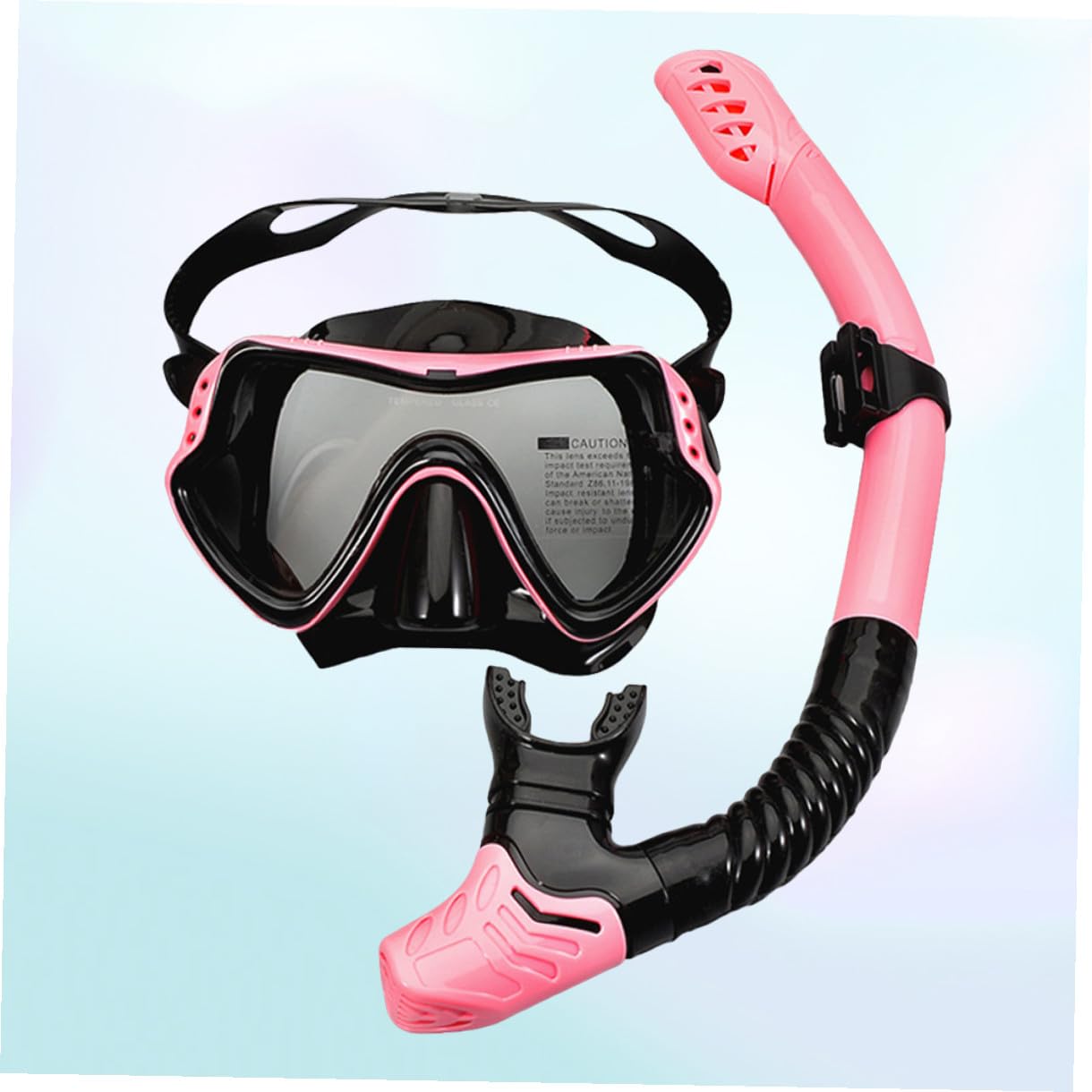 Gafas de Natación y Esnórquel con Tubo Diseño Unificado de Ventana para Visión Amplia Correa Elástica Silicona sin Sabor Protección Segura para Adultos y Actividades Acuáticas