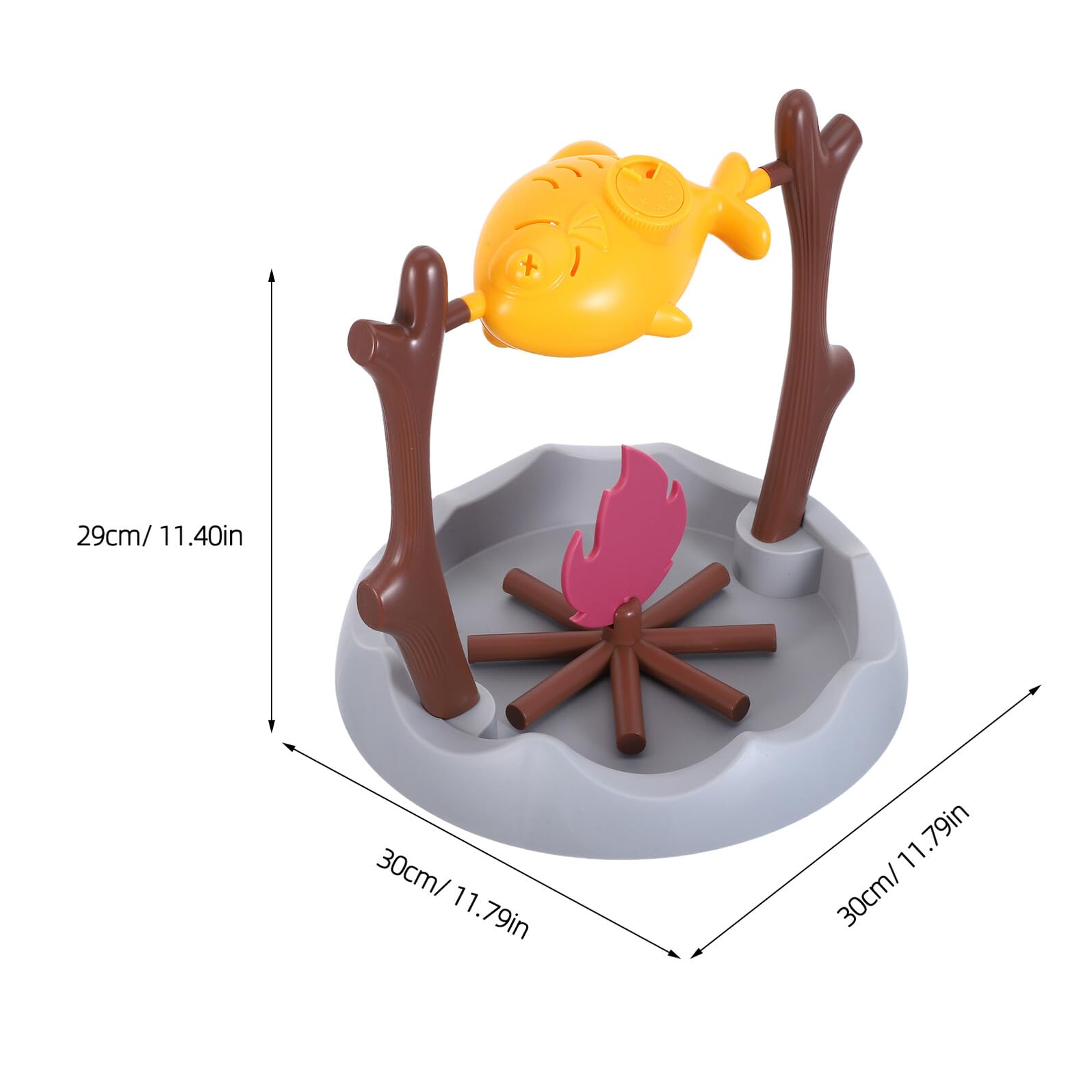 SHINEOFI Dispenser Cibo Gatti Puzzle Rotante a Forma di Carne in ABS | Uso Indoor, Controllo Porzioni Programmato, Gioco Intellettuale e Design Interattivo per Momenti in Famiglia