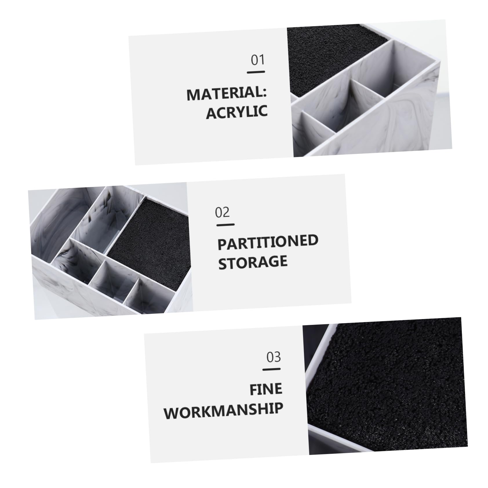 Ipetboom Professional Hair Scissors Storage Box Acrylic Organizer for Hairstylist