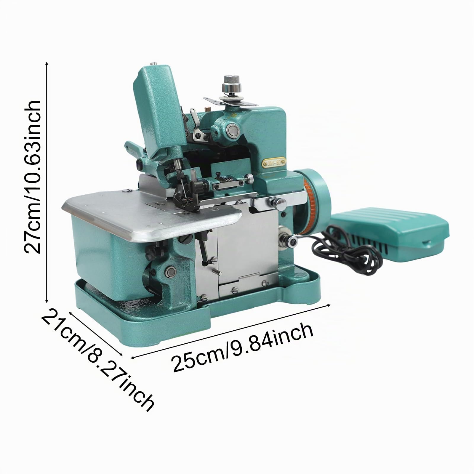 Macchina da cucire overlock da 150 W, con interruttore a pedale, 9000 giri/min, 3000 punti/min | Macchina per overlock elettrica da 220 V, gamma di larghezza 2,5-3,5 mm, per sartoria, negozi, centri commerciali