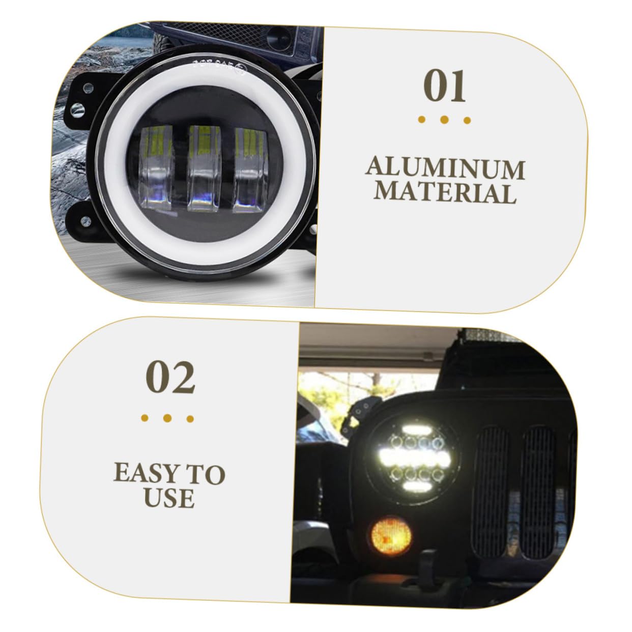 Ampoules LED pour Voitures, Kit Noir en Aluminium, Installation Rapide