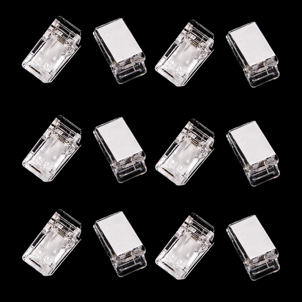 30 Pcs Clear Plastic Self Adhesive Clips Sticky Photo Clips Wall Hanging Spring Clips Tapestry Hangers Home Office Supplies for Hanging